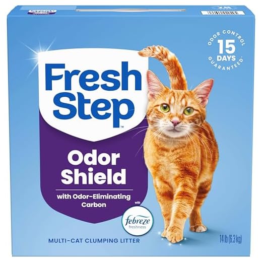 Fresh Step Clumping Cat Litter, Multi-Cat Odor Control, 14 lbs