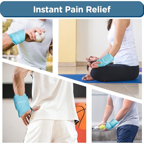 Image of Comfytemp Wrist Ice Pack Wrap for Carpal Tunnel Relief, FSA Eligible Items Only List, Wrist Brace for Hand Pain, Gel Ice Packs for Injuries Reusable, Hot Cold Compression Glove for Tendonitis