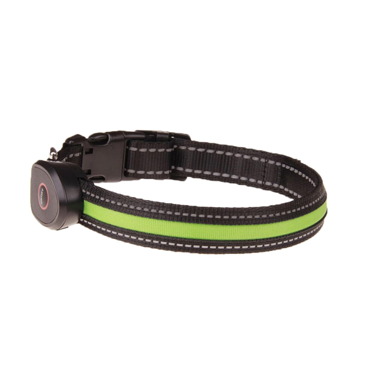 Beavorty Collier de Sécurité pour Chien Lot de 3 Pièces Lumières LED Réglables Rechargeables Vert Taille