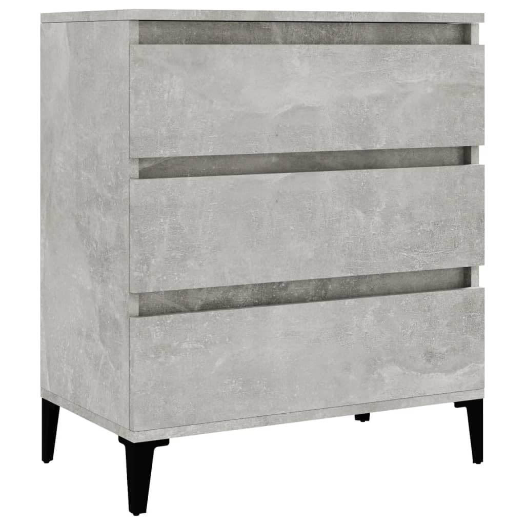 Vidaxl Grey (Concrete ) Sideboard Side Cabinet Organiser Cupboard Highboard Engineered Wood