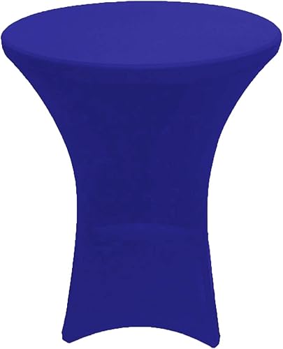 Miniatura 2 de Gowinex Mantel elástico ajustable de elastano color azul rey de 32 x 42 pulgadas para cóctel boda evento fiesta