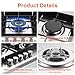 Eascookchef 30 inch Gas Cooktop, Gas Stove Top with 5 High Efficiency Burners, Bulit-in Stainless Steel Propane Cooktop for Kitchen, NG/LPG Convertible Stovetop, Thermocouple Protection