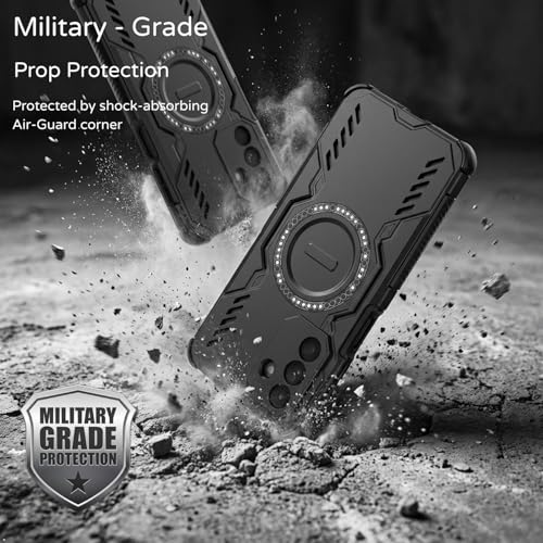 Image of ShieldTech Back Cover Case for Samsung Galaxy A17 5G | 360 Protection Mobile Phone Case | Mag-Safe | Camera Protection | Samsung Galaxy A17 Back Cover | Samsung Galaxy A 17 5+G - Black TPU + PC