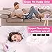 CD Player Portable Bluetooth 5.1 Desktop CD Player with HiFi Sound Speakers,Remote Control,Dust Cover,LED Display,Boombox FM Radio,USB/AUX for Home,Kids (Pink)