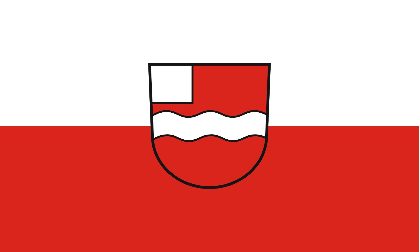 Drapeau Uhingen 90x150cm pour pavoisement officiel et décoration de mât