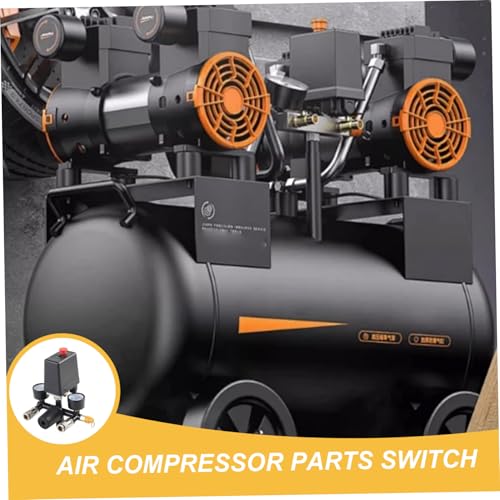 Pressostat pour compresseur d'air argent avec double manomètre précis