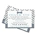 Paper Clever Party Bow Tie Baby Shower Thank You Postcards (15 Pack) Boys Notecards Only - Eco-friendly – Postal Note with Message from Newborn - Navy and Grey – Printed Size 4x6