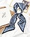Clysoru Silk Neck Scarf Printed Scarves Head Women'S Fashion Oblique Angle Satin Scarfs For Bag Hair 59” X 5.9”