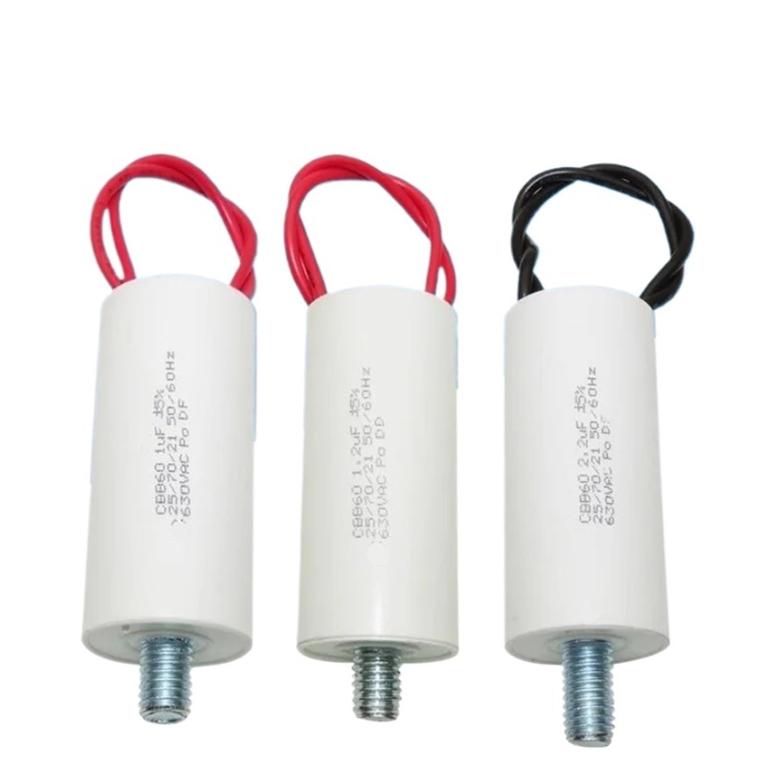1 szt. CBB60 1UF ~ 2.2UF 630V kondensator rozruchowy (CBB60 5UF 450VAC)