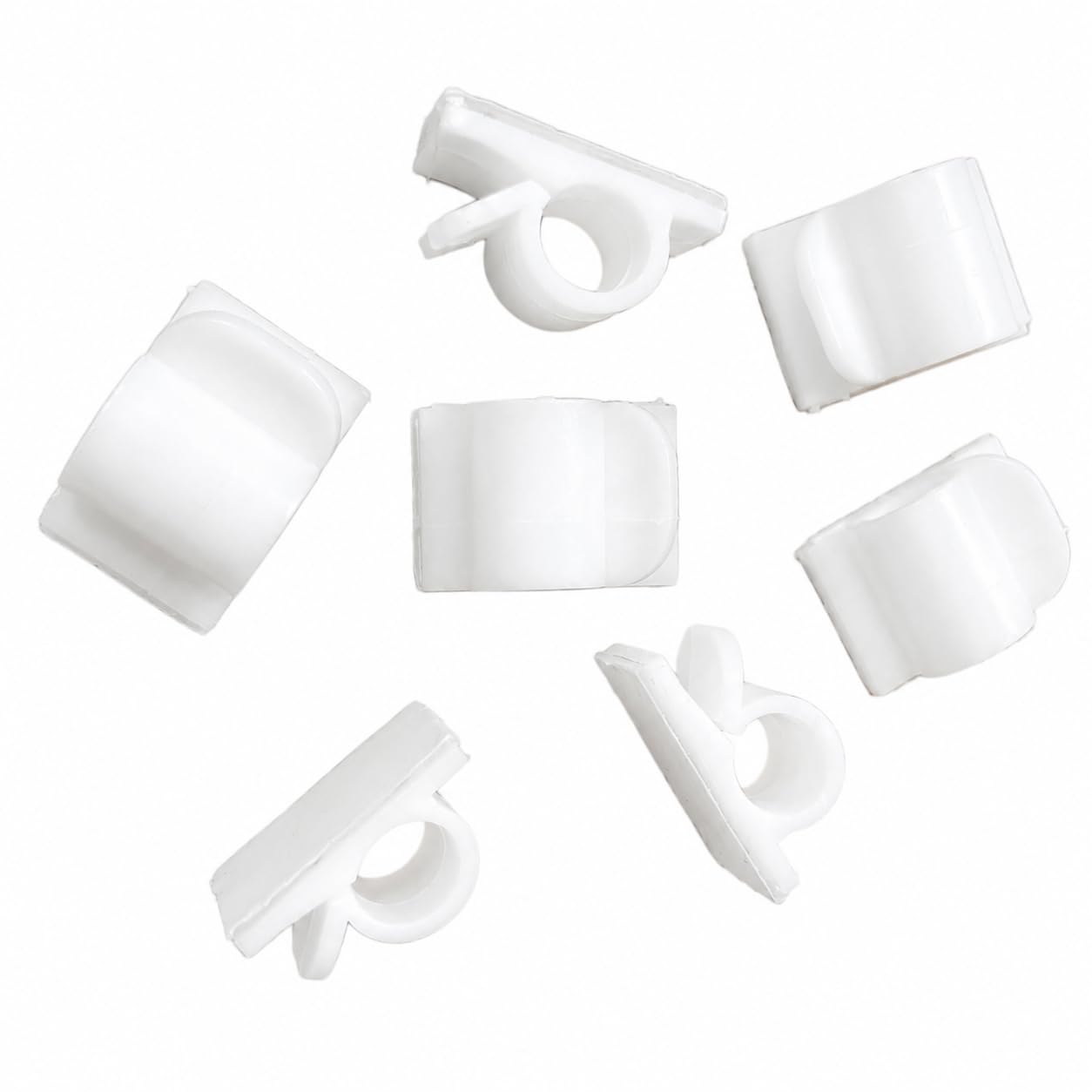 Elfcam® - 30 Piece Adhesive Cable Clips for Ethernet Network Cable Management, Cable Ties and Cords for Home or Office, White (Set of 30) — Amazon image 7