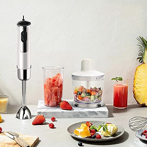 Lihuzmd Immersion Blender, 600w 4-in-1Multifunctional hand blender Baby food supplement machine with Beaker, Chopper, Egg Whisk,100/130V - Image 2