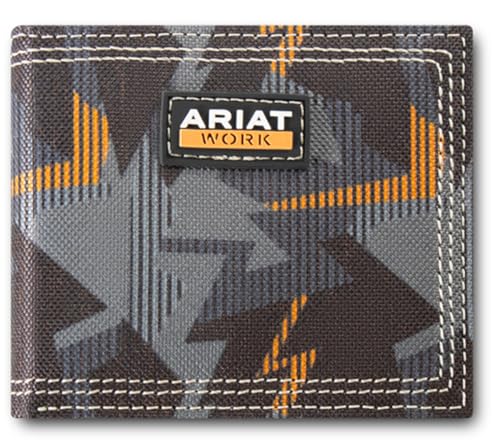 ARIAT Mens Work Bifold Wallet Bold Print Multi Color A3402297