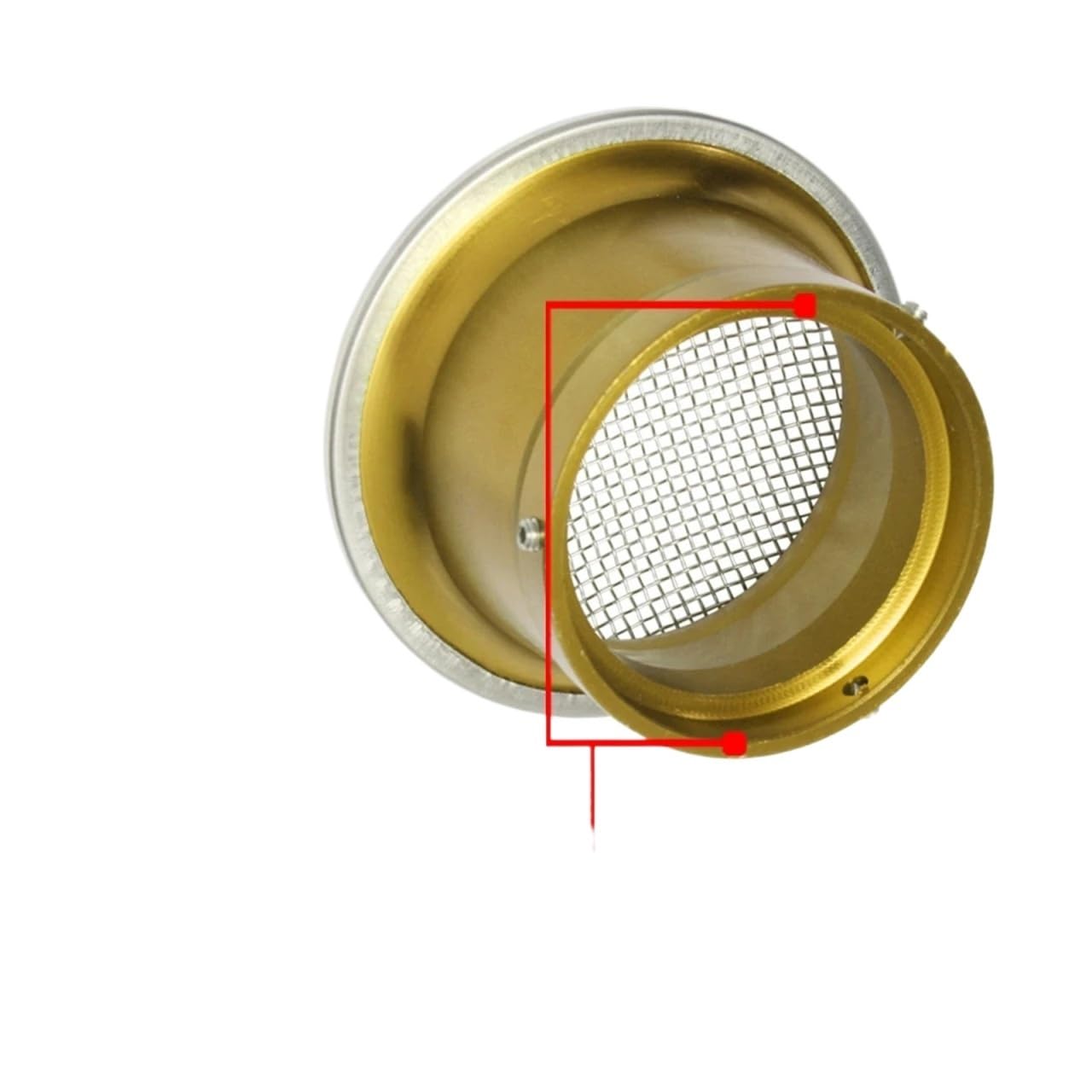 Universale Filtro Aria Adatto per tazza filtro aria carburatore 50/55mm pile di velocità con rete per 21-34mm(50MM-yellow)