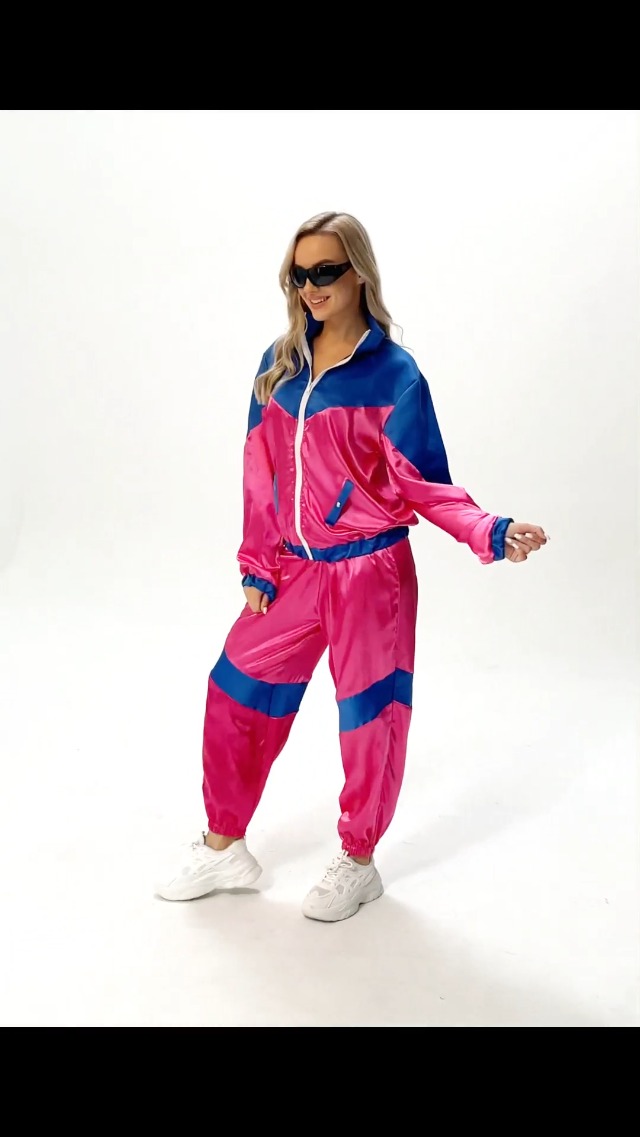 Amazon.com: COREWO Womens 80s Tracksuit Retro Hip Hop Windbreaker