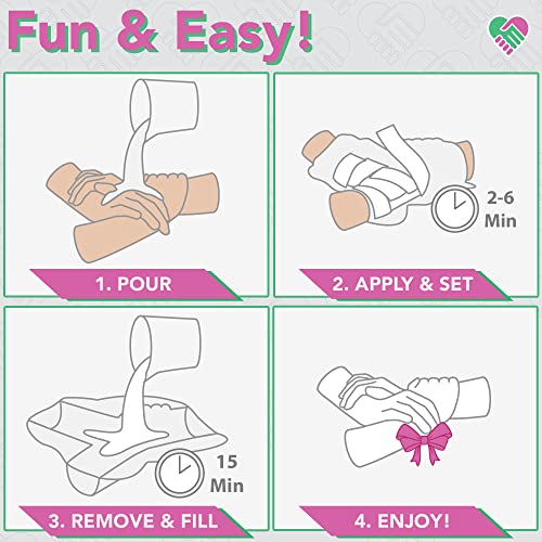 Luna Bean Ring Of Hands Hand Casting Kit – Free Form Tabletop Group Size Hand Molding Kit For Family & Friends – Casts 4 Hands Adults & Kids, Unique Mother’s Day Gifts Ideas #TOP3