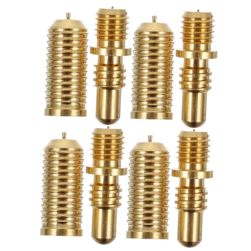 KOMBIUDA Pool Cue Joint Repair Parts 4 Pack Pool Cue Screws Copper Billiard Cue Extension Joints Sturdy Hardware