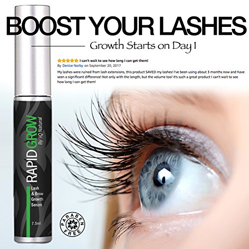 2PACK - Eyelash Growth Serum for Thicker, Longer Lashes | Organic Eyebrow Growth Serums for Luscious, Fuller Brows | Serums for Eyelashes and Eyebrows | Eyelash Treatment Enhancers to Prevent Thinning