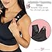 Post Surgical Comfort Compression Sports Bra: Black Dragonfly (Large)