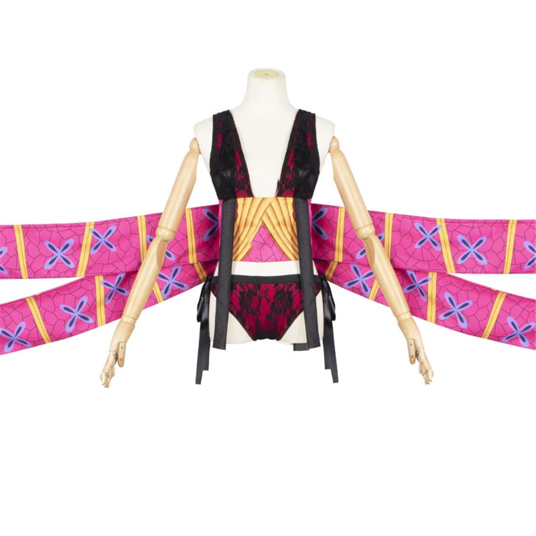 Demon Slayer: Daki Kimono Cosplay Outfit Kochou Shinobu Tanjirou Costume Halloween Kimono Suit