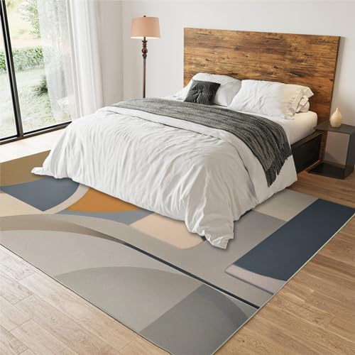 Tapis de salon pour parquet évitant les rayures style abstrait - 4