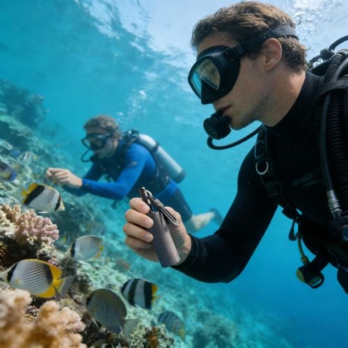 Sonajero de buceo portátil para exploración segura en cuevas de aguas profundas y surf 6