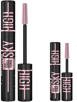 Maybelline New York Lash Sensational Sky High Cosmic Black Maskara & Mini Lash Sensational Sky High Cosmic Black Maskara Makyaj Seti