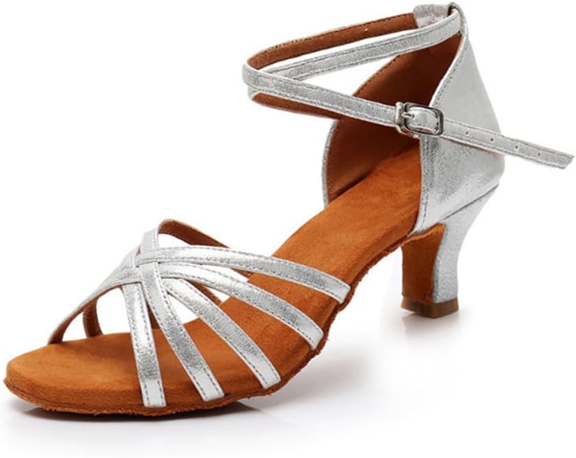 MSMAX Women's Practice Ballroom Dancing Shoes Indoor Performance Latin Dance Shoes for Woman