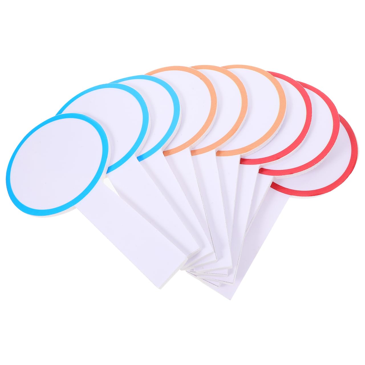 Angoily 20 Panneaux Blancs Portables Mini Tableau Blanc Effaçable À Sec Tableau De Pointage Avec Poignée Réutilisable Pour Vote Compétitions Écoles Et Enchères