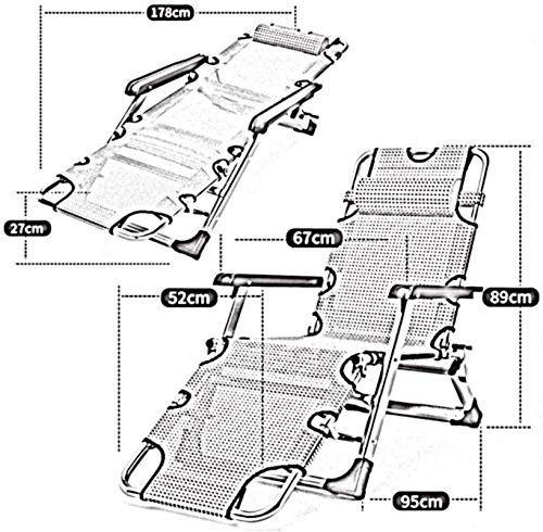 Chaise de camping pliante et légère pour plage et balcon - 4
