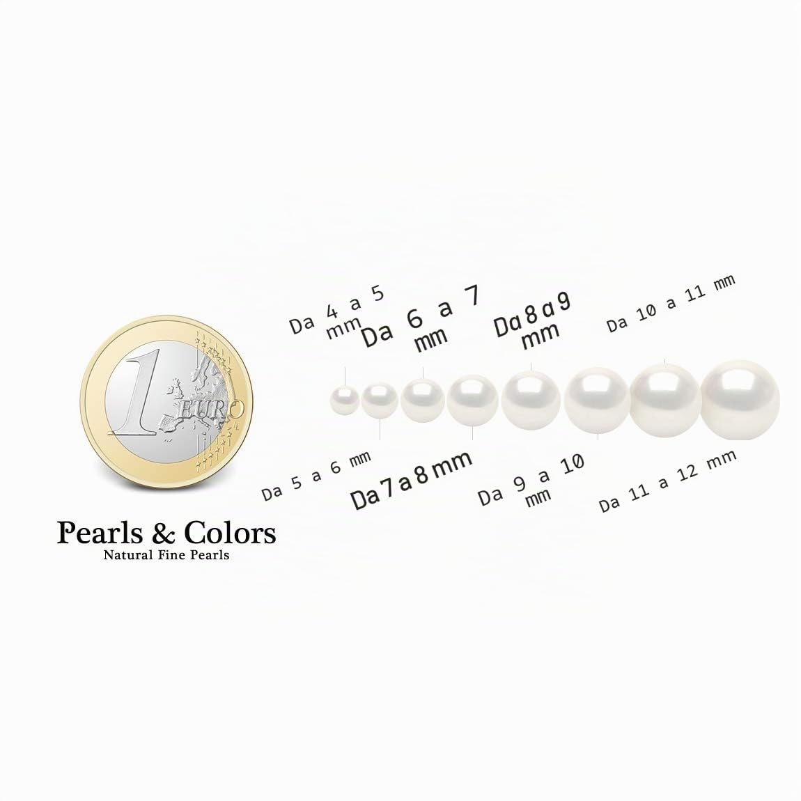 PEARLS & COLORS - Set Collana e Braccialetto - Perle d'Acqua Dolce Rotonde 4-5 mm - Qualità AAA+ - Oro 18 carati - Gioiello da donna