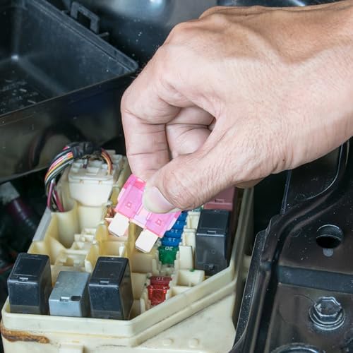 Kit de 25 fusibles automotrices mini de bajo perfil para auto, camión, bote y RV - PRETYZOOM XRW0555FH19CA56A miniatura 6