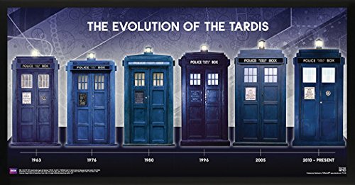Culturenik Doctor Who Evolution of The Tardis Sci Fi British TV Television Show Print (Unframed 12x2 - //coolthings.us