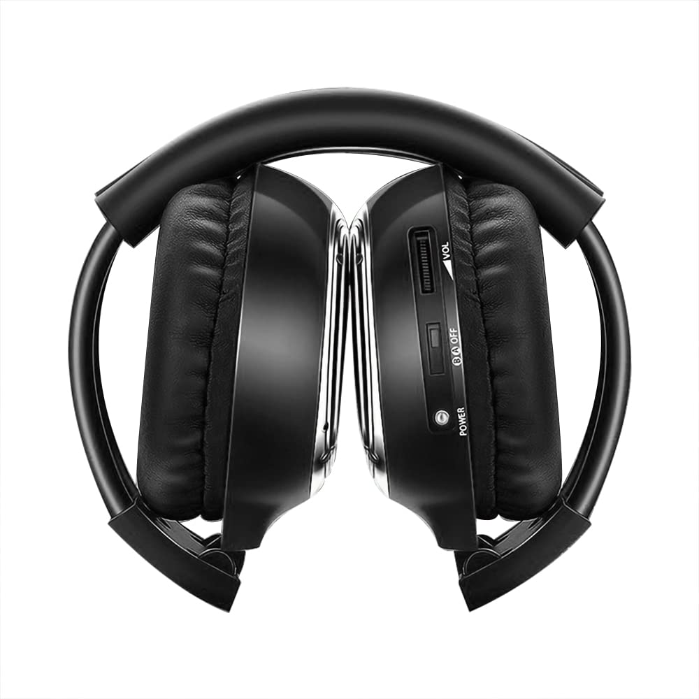 Auriculares WOSTOKE inalámbricos universales infrarrojos IR auriculares con cable de 3,5mm para Air Ipad Pod MP3 4 auriculares para DVD de coche auriculares de doble canal