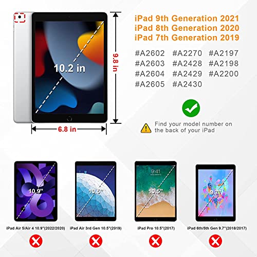 Coque iPad 10.2 avec veille automatique et support multi-angles robuste imprimé léopard - 2