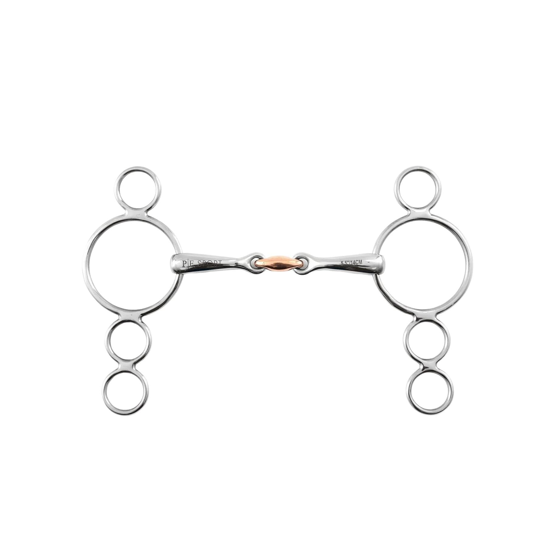 Premier Equine Snaffle a 4 Anelli Pessoa per Cavalli