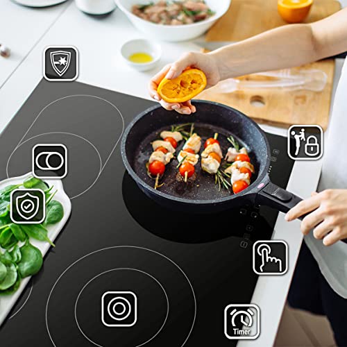 Autarkes Herdset: 60cm Einbaubackofen EB8017ED + 59cm Kochfeld KF592RL / Katalyse/Pizzafunktion/Grill/Umluft/Heißluft… – Bild 5