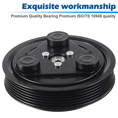 AUTEX AC A/C Compressor Clutch Assembly Kit 55111400AA Compatible with Liberty 2006 2007 2008 3.7L V6 Compatible with Nitro 2007 2008 3.7L V6 (Not Fits R/T Model)