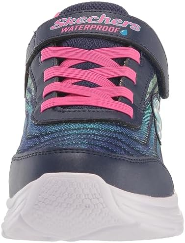 Skechers Kids Girls Wavy Lites-Hydro Crush Sneaker, Navy/Multi, 13 Little Kid | Image 1