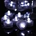 Submersible Led Lights,Submersible Tea Lights,Waterproof Led Lights Submersible,Underwater Submersible Led Lights for Pool,Centerpiece,Floral Arrangements,Holidays,Pond Light Decoration(White/12pcs)