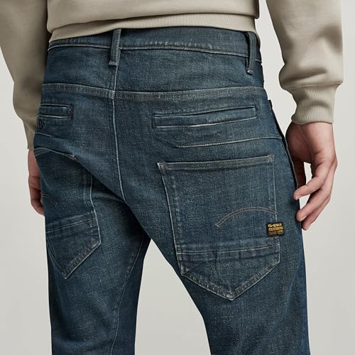G-STAR RAW Herren D-STAQ 3D Slim Jeans, Grau (Worn in Tornado D05385-D440-D353), 26W / 30L – Ansicht 3