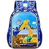 HPJGD Mochila infantil refletiva de segurança para meninos – mochila de jardim de infância com alças ajustáveis, bolsa pré-escolar leve para crianças pequenas
