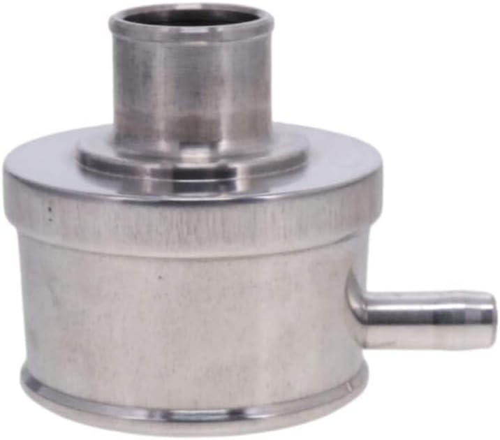 Top Street Performance Universal Aluminum Breather Cap 1.25" Push-In with Tube Smooth - Polished