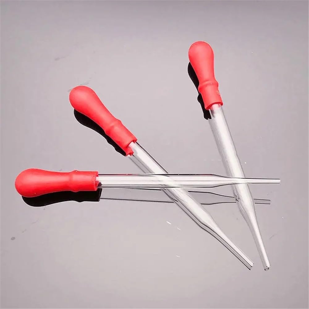 Laborgeräte und -ausrüstung 10 stücke/30 stücke/100 stücke Labor 90mm Bis 150mm Glas Übertragung Dropper Mit Rot Gummi Saug-Ball(120mm 100pcs)