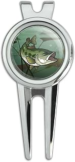 GRAPHICS & MORE Bass Fish Swimming in River Golf Divot Repair Tool and Ball Marker