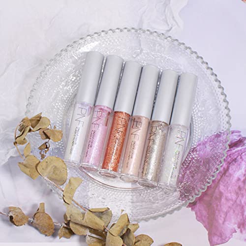 Kwolykim Liquid Glitter Eyeshadow, Long Lasting, Quick Drying, Easy To Apply, Loose Bling Glitter Diamond Pigmented Glue For Eye Crystals Makeup (Sparkling Sunset Beach) #TOP4