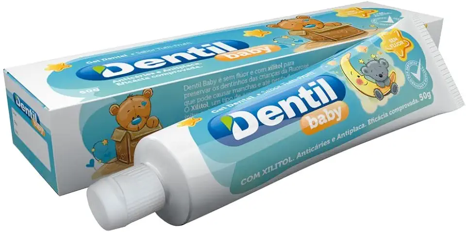 CREME DENTAL DENTIL BABY 0-3 ANOS S/FLUOR C/XILITOL T.FRUT 50G