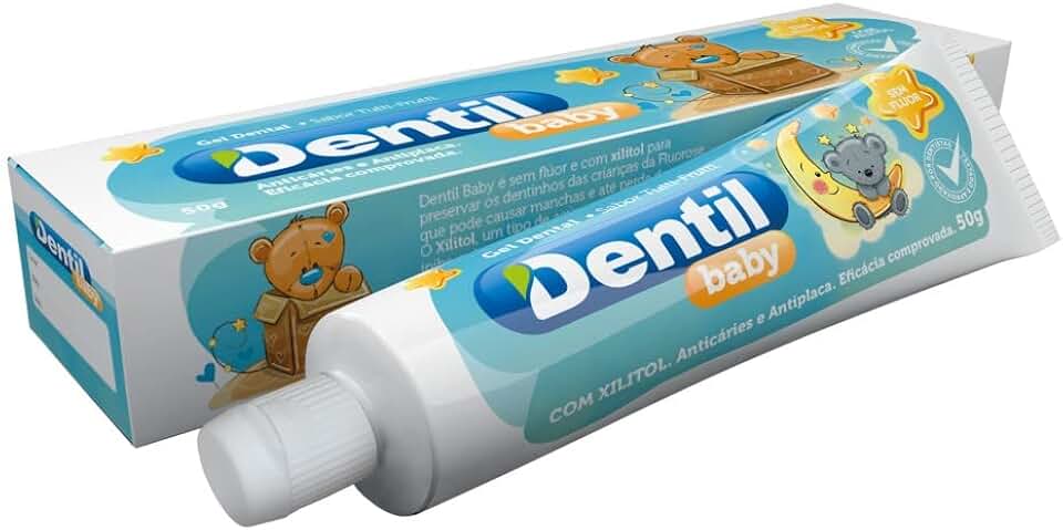 CREME DENTAL DENTIL BABY 0-3 ANOS S/FLUOR C/XILITOL T.FRUT 50G