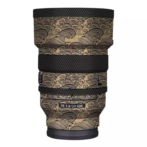 Autocollant de protection en vinyle pour Sony FE 50 mm F1.4 GM film or