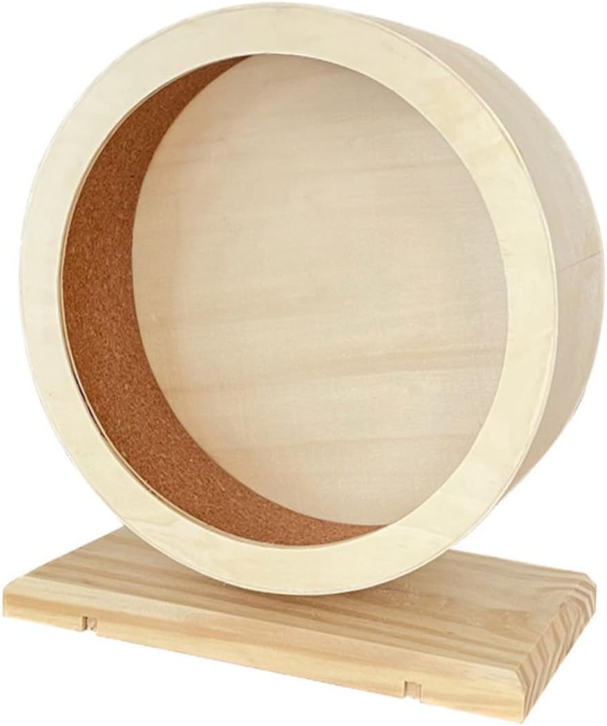 Silent Hamster Wheel Medium Transparent Running with Stable Base for Small Pets Exercise and Stress Relief Anti-Slip and Easy to Clean Small Animal Accessory