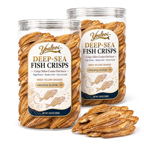Deep Sea Yellow Croaker Fish Snack, High-Protein Ready-to-Eat Cri...